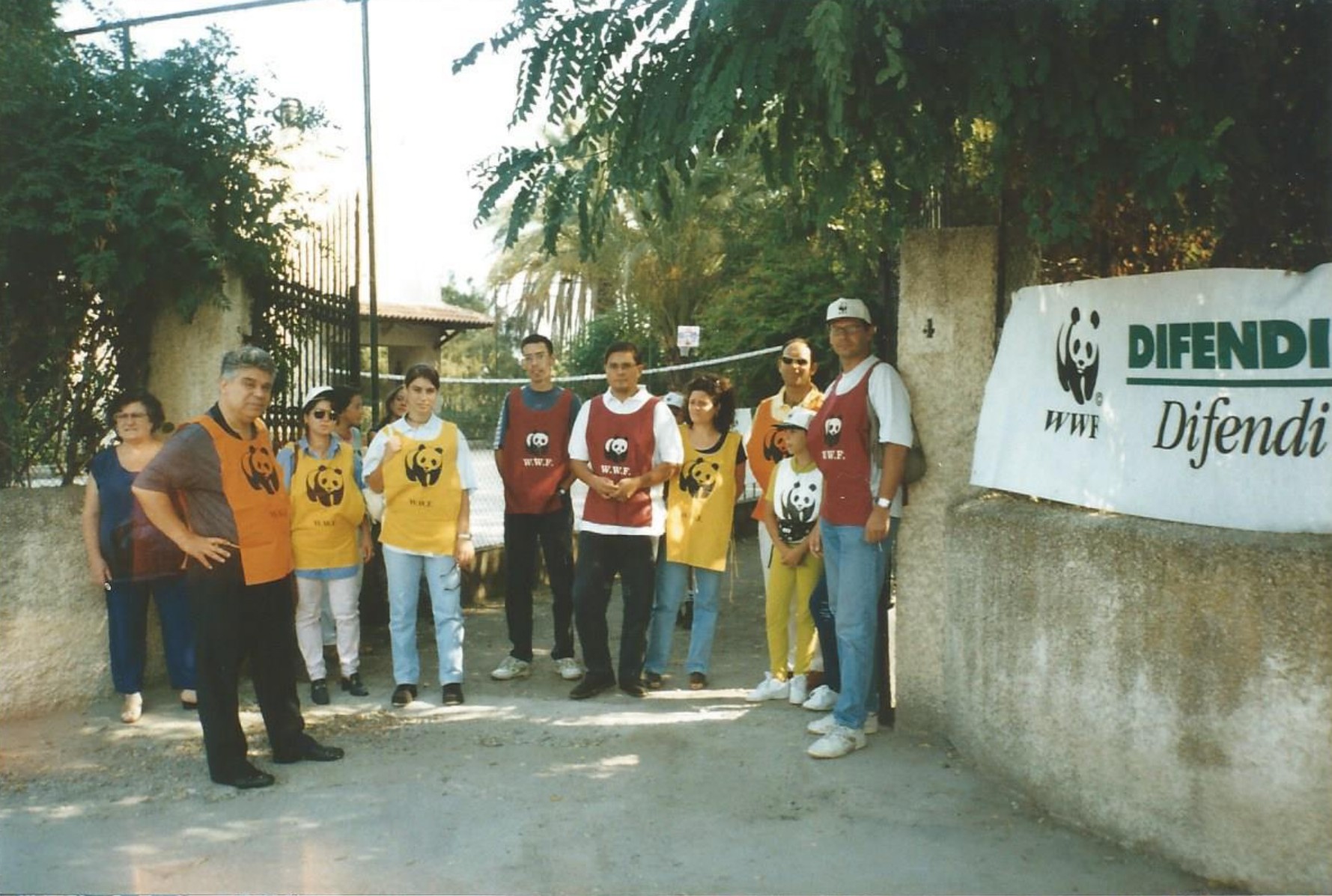Peppe Falliti con il gruppo WWF Milazzo